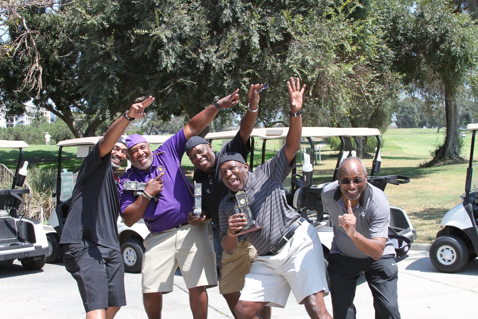 CHO golf tournament champions celebration