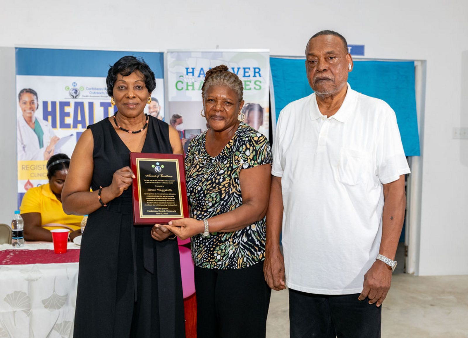 Health Week 2025 award plaque presentation